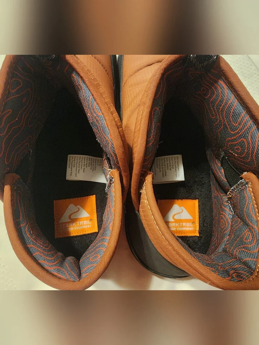 Ozark Trail Men's Slip-On Boot in Rust and Black